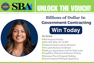 respond to bid proposal, rfp, rfq, grant, government contract, business plan