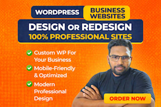 design or redesign a wordpress business website