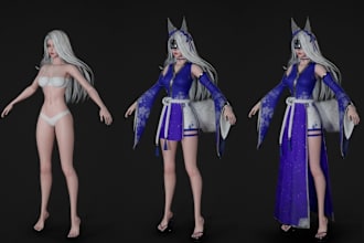 build 3d ar,vr art, nft to 3dmodel, anime character, 2dimage to 3d, nsfw3d, idle
