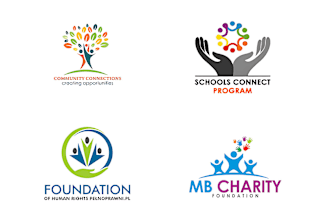 create nonprofit, charity, community, welfare, foundation modern logo design