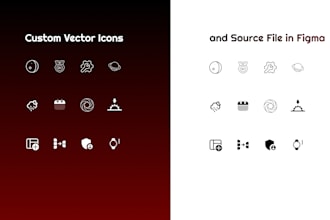 design ultra crisp custom vector line icons