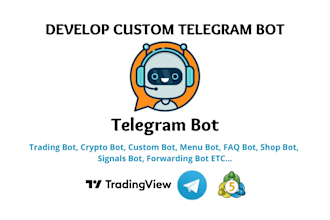 develop custom telegram bot using python, typescript, nodejs