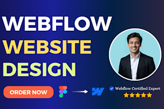 design or develop animated webflow website, figma to webflow, webflow expert