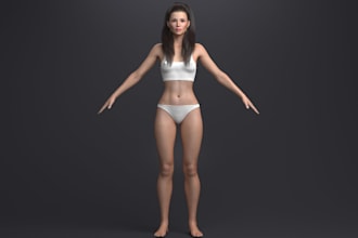 be your 3d nsfw character developer, nsf art, realistic model, 2ddraw to 3d nsfw