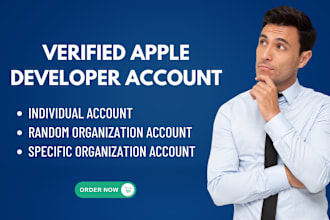 create apple developer account for ios app store