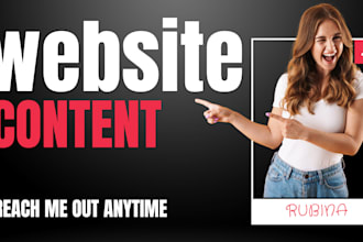 write content for your website