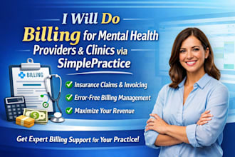 do billing for mental health providers and clinic via simple practice