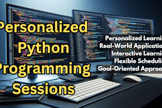 be your tutor and teach you python programming