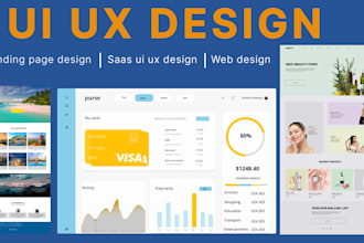 do saas ui ux design ,dashboard design in figma