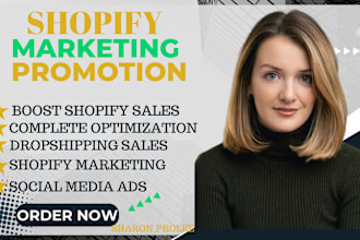 create shopify dropshipping store marketing website promotion fb,ig ads campaign