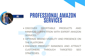 provide professional amazon services to you