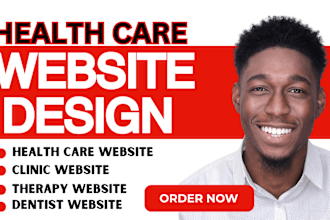 design healthcare website, medical website, clinic website, doctor website