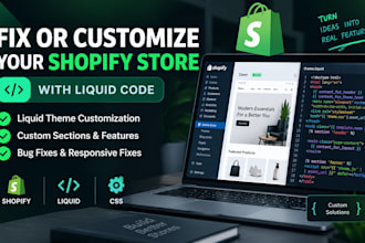 fix or customize your shopify store with liquid