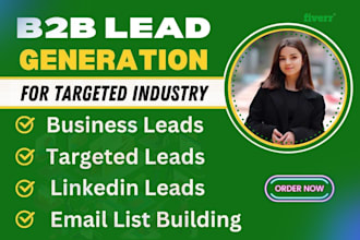 do b2b lead generation and  data entry