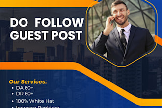 provide niche and general guest post with dofollow backlinks