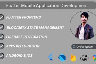 develop flutter apps, convert figma, xd or any design into bespoke flutter UI