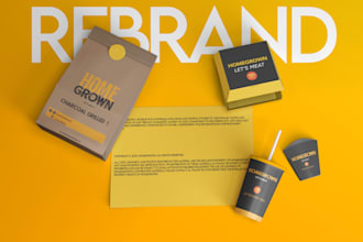 create a brand identity, social media and brand kit for your business