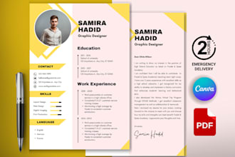 upgrade and design your resume, cv, cover letter in canva