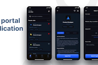 build online job portal app, hunting app, job listing app, job searching app