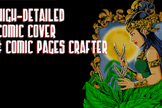 create high quality digital comic book art