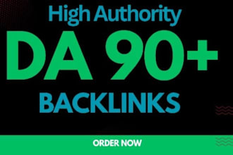 provide high authority da 90 plus SEO dofollow backlinks