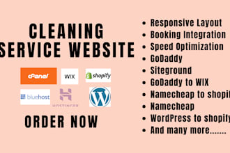 build house office cleaning service website, hvac booking koala website launch27