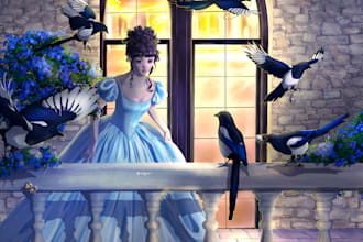 create illustrations of characters