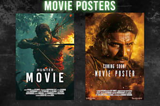 do digital movie, sports poster marketing flyer expert designer