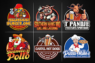 design burger, pizza, fast food, hot dog, chef, bakery, bbq, restaurant logo