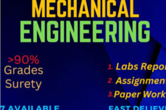 do mechanical engineering projects,problems,technical reports and solidwork task