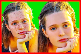 do image editing ,portrait retouch,dark spot acne pimples remove in photoshop
