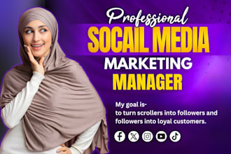 do social media marketing and be your organic growth manager