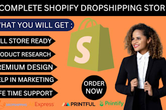 design shopify dropshipping store, set up shopify store