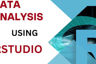 do statistical data analysis and projects in r studio, python, r programming