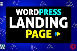 do responsive wordpress website or landing page by elementor