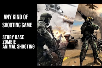 develop 3d 2d shooting action zombie hunting horror games