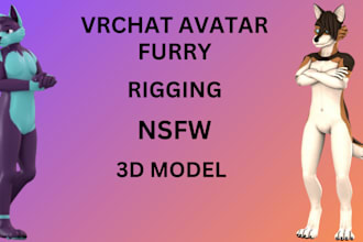 anime 3d avatar vrchat 3d model vrc character