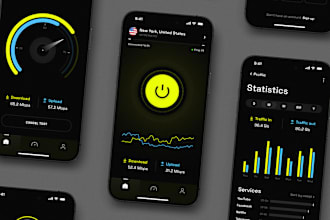 develop the fastest vpn app with a super admin panel for android, ios and web