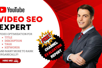 do professional youtube video SEO and video optimization