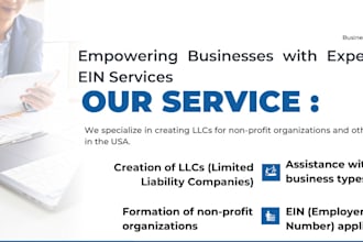 form llcs, obtain eins and create US companies for non residents