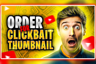 design attractive clickbait podcast and youtube thumbnail