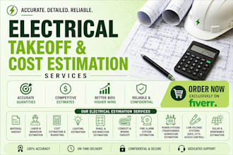 do detailed electrical takeoff and cost estimation