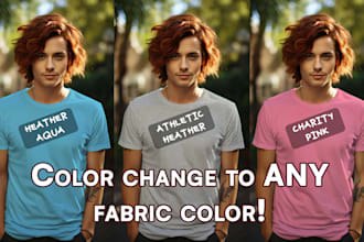 change color of product, t shirt, clothes photo recolor