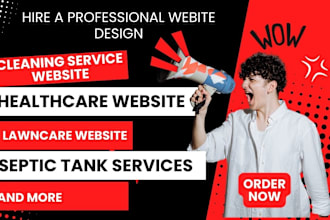 cleaning website lawncare website septic tank website recruitment and healthcare