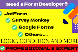 create design any online survey forms, jotform, google form