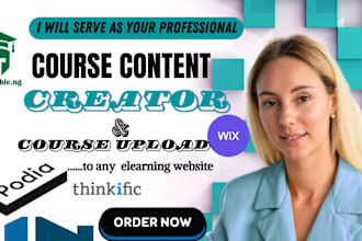 expertly create online course cotent and upload your content to your website