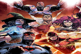 do iliustration for comic book art, comic page super hero