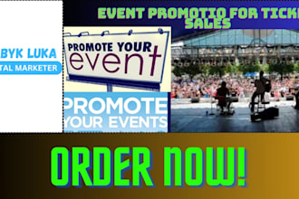 do organic events promotion for massive selling of events ticket
