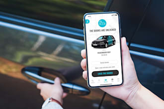 develop auction app, car rental app, ride sharing app, rental website app,