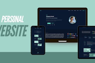 create a personal portfolio or business website